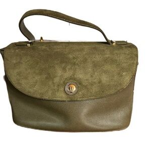 Fendi Women's Olive Green Bag Medium Gold Hardware